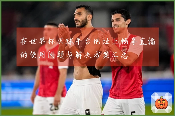 在世界杯买球平台地址上畅享直播的使用问题与解决方案汇总